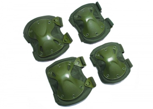 Комплект наколенников и налокотников SWAT X-Cap Green /AS-PG0021OD/